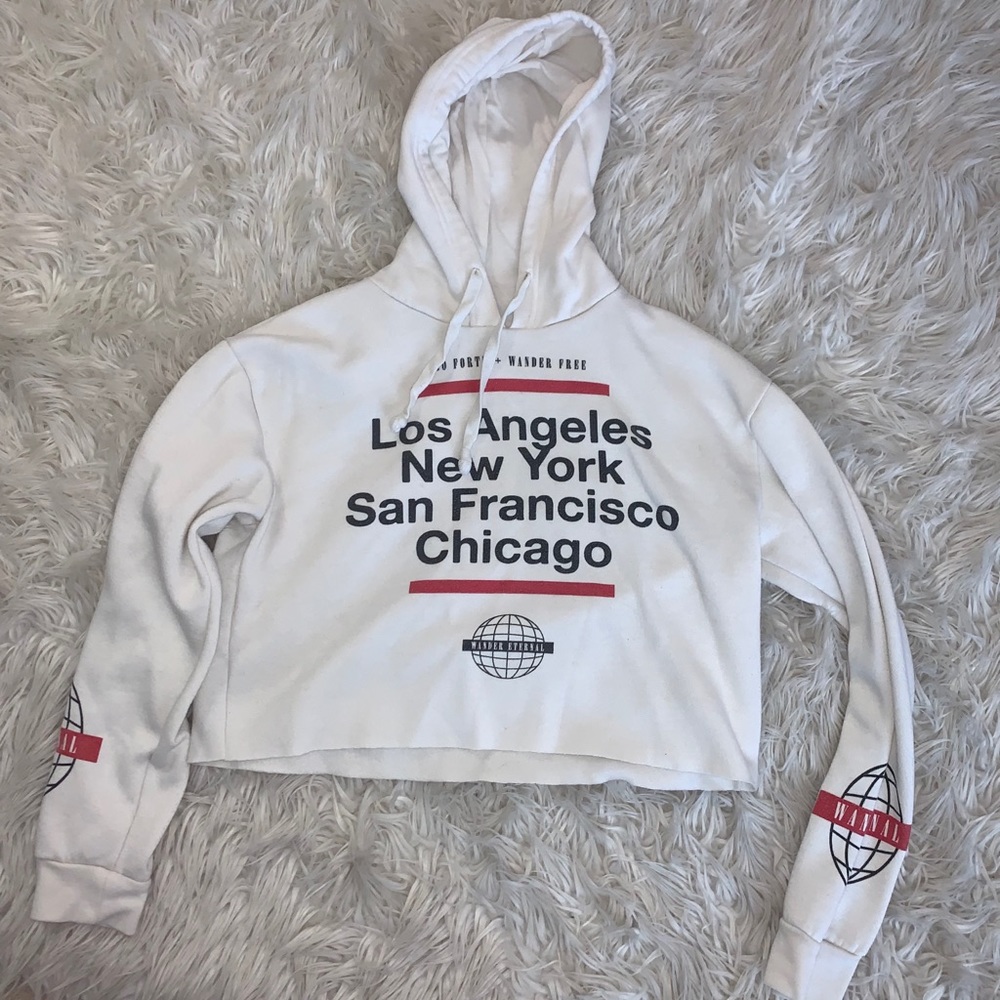 MIGHTY FINE Cream colored hoodie!